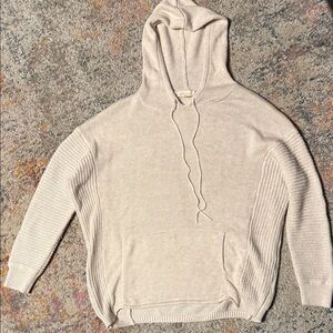 Lovestitch Cream Hooded Sweater M
